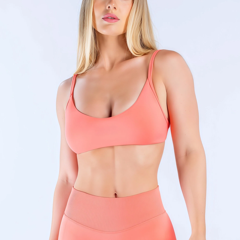 Plunge Bra Push Up - HISTELLO Impact Scoop Neck Bra Women